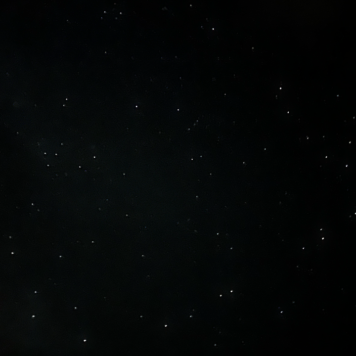 Starry night sky with a black background